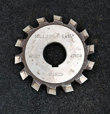 LEIMBACH Zahnstangen-Formfräser m= 2,25mm 15° EGW Ø79x8xØ22mm mit LKN