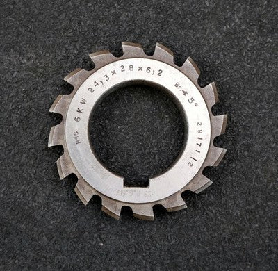 RAXA GARANT Keilwellen-Formfräser 6 Keile 24,3x28x6,2mm mit Höcker Ø76x12xØ40mm