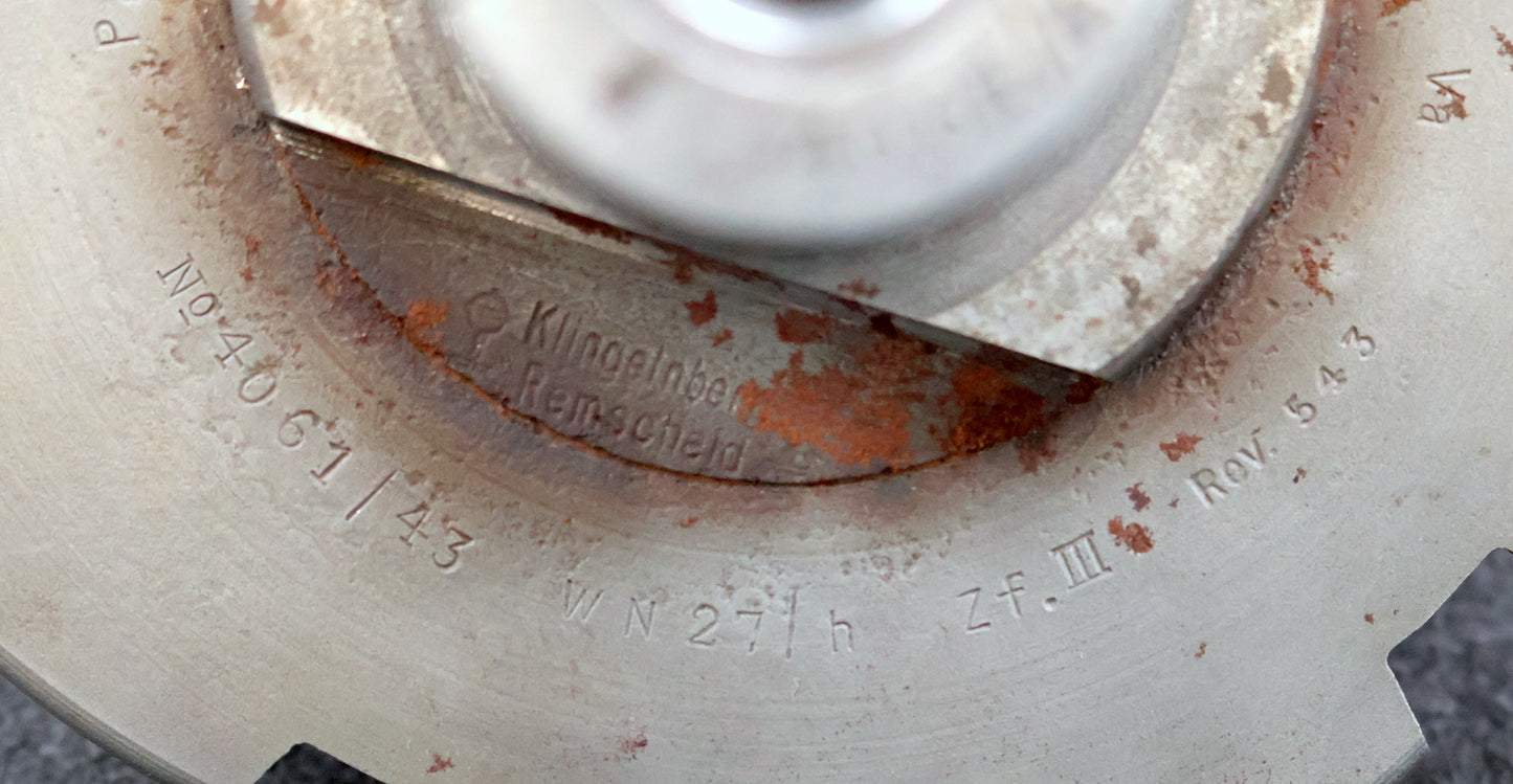 KLINGELNBERG Palloid-Wälzfräser m= 6,0 17°30' EGW Zahnform III 1-gg. Re Rest 90%