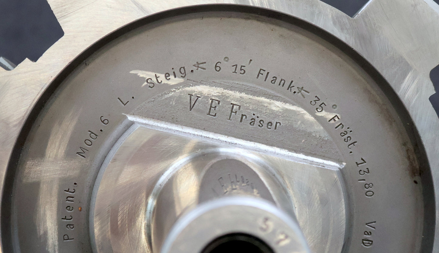 KLINGELNBERG Palloid-Wälzfräser m= 6,0 17°30' EGW Zahnform III 1-gg. Li.