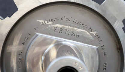 KLINGELNBERG Palloid-Wälzfräser m= 6,0 17°30' EGW Zahnform III 1-gg. Li.