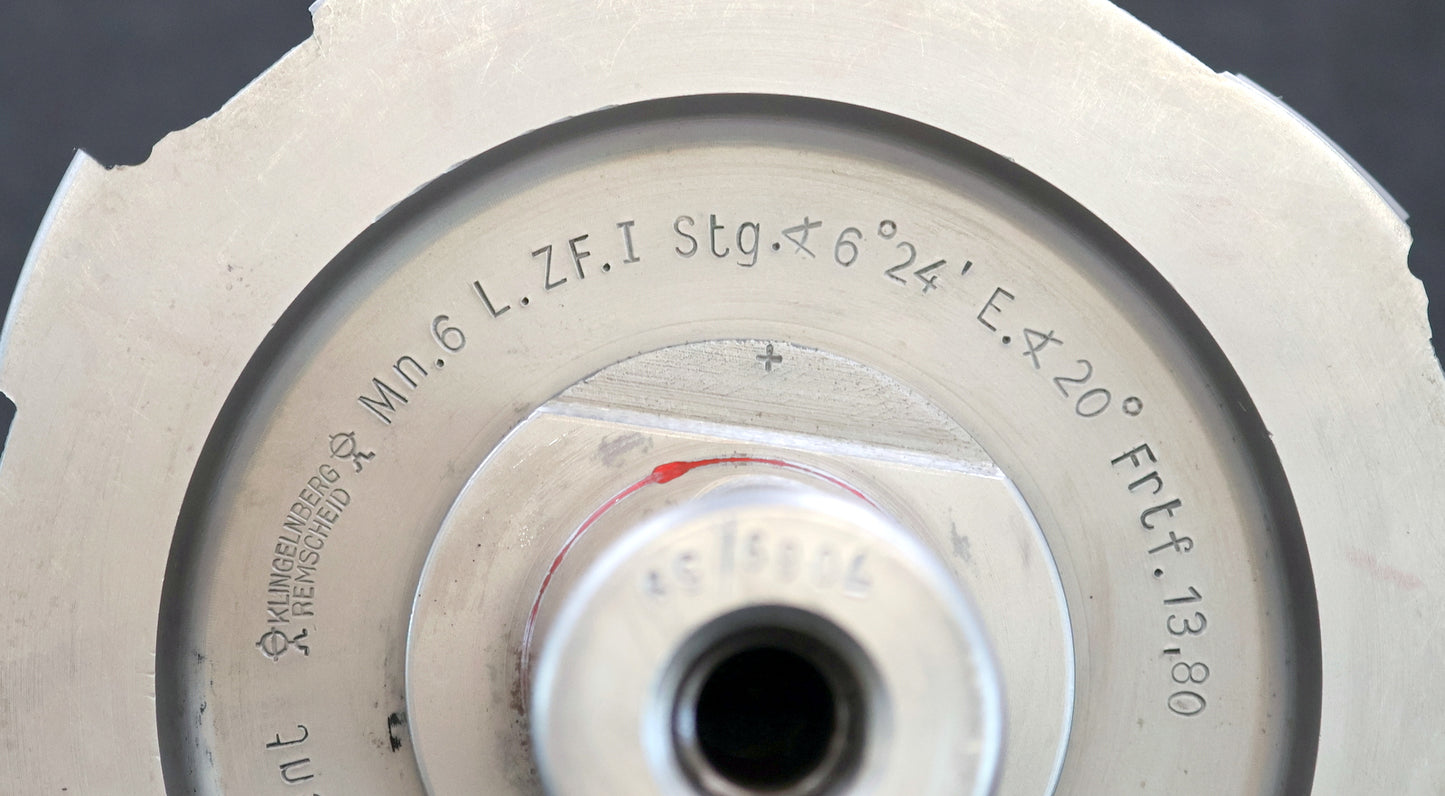 KLINGELNBERG Palloid-Wälzfräser m= 6,0 20° EGW Zahnform I 1-gg. Links Rest 75%