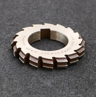 Keilwellen-Formfräser 6 Keile 23f7x28x6e8mm mit Höcker Ø76x12xØ40mm mit LKN