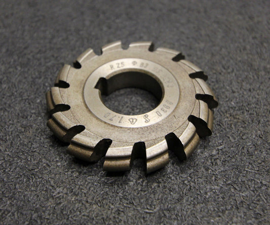 Halbrund-Formfräser konvex Radiusfräser Radius 2,5mm - 63x10x22mm 14 Spannuten