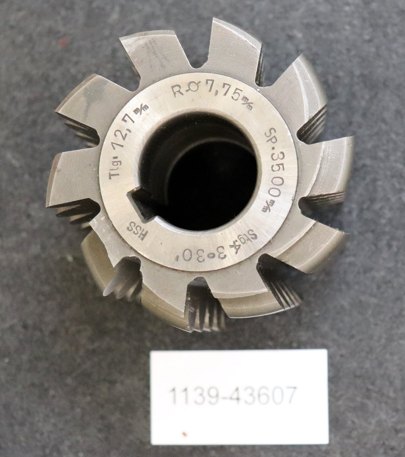 Bild des Artikels Rollkettenradwälzfräser-DIN-8196-Teilung-12,7-Rollendurchmesser-7,75mm-1/2"