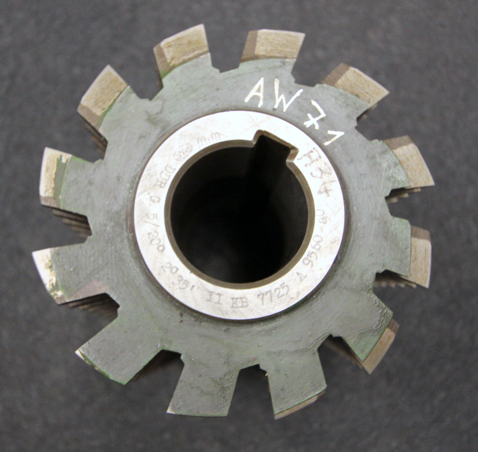 Bild des Artikels PWS-Stollenwälzfräser-involute-spine-hob-m-=-5mm-BP-II-nach-DIN3972-20°-EGW