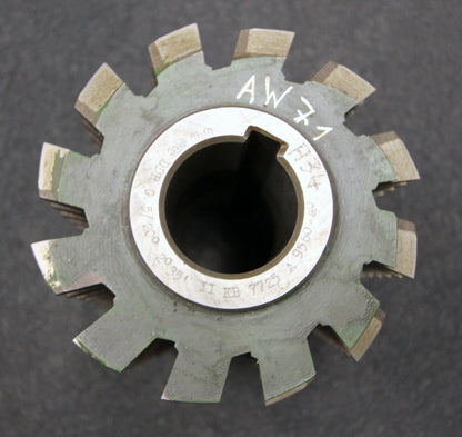 Bild des Artikels PWS-Stollenwälzfräser-involute-spine-hob-m-=-5mm-BP-II-nach-DIN3972-20°-EGW