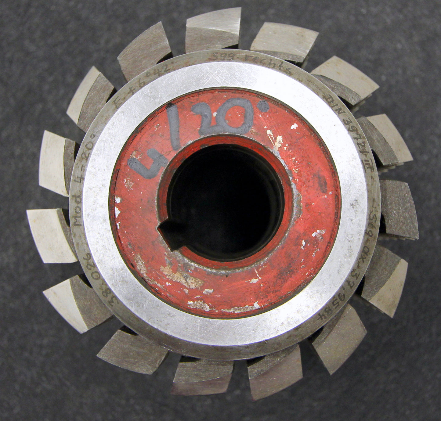 Bild des Artikels SAAZOR-Stollenwälzfräser-involute-spline-hob-m-=-4mm-BP-III-Ø110x110xØ32mm