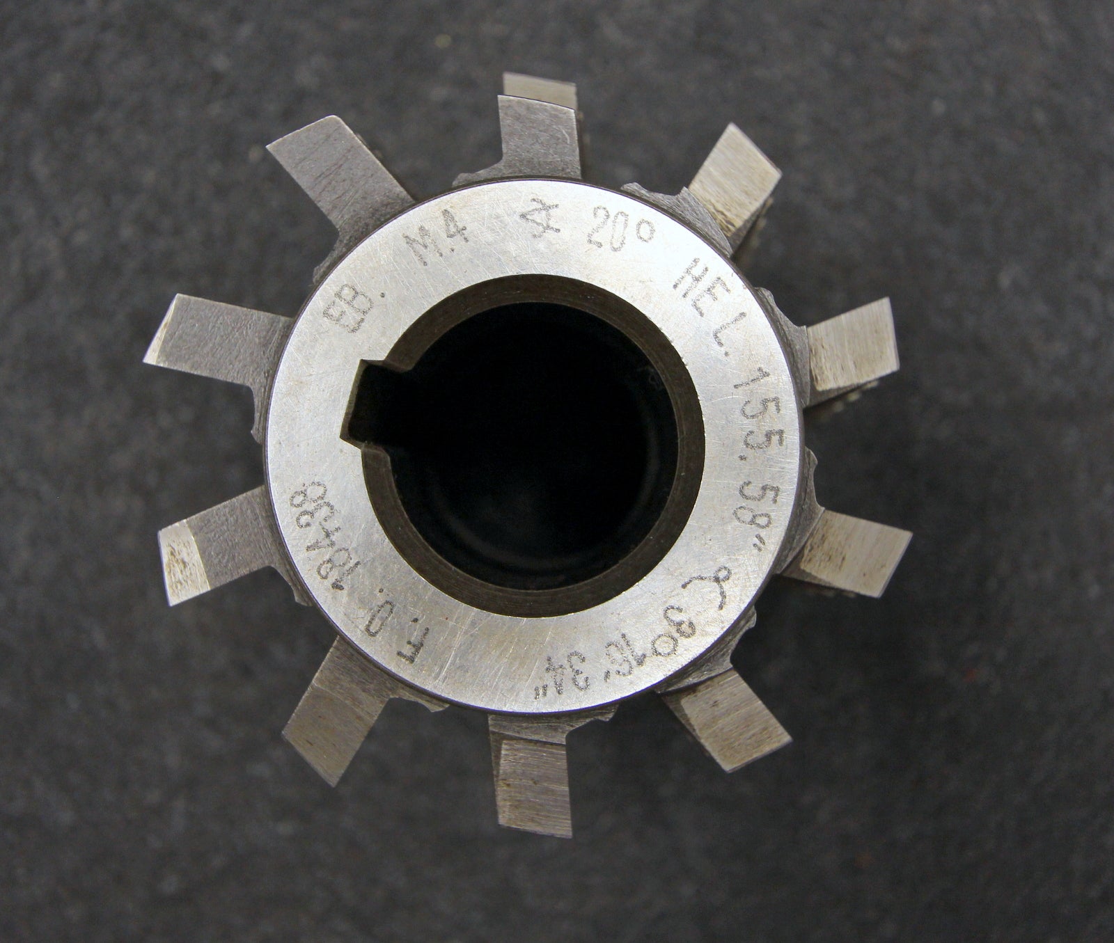 Bild des Artikels Vollstahlwälzfräser-gear-hob-m-=-4mm-20°-EGW-Abmessungen-Ø75x80xØ27mm-mit-LKN