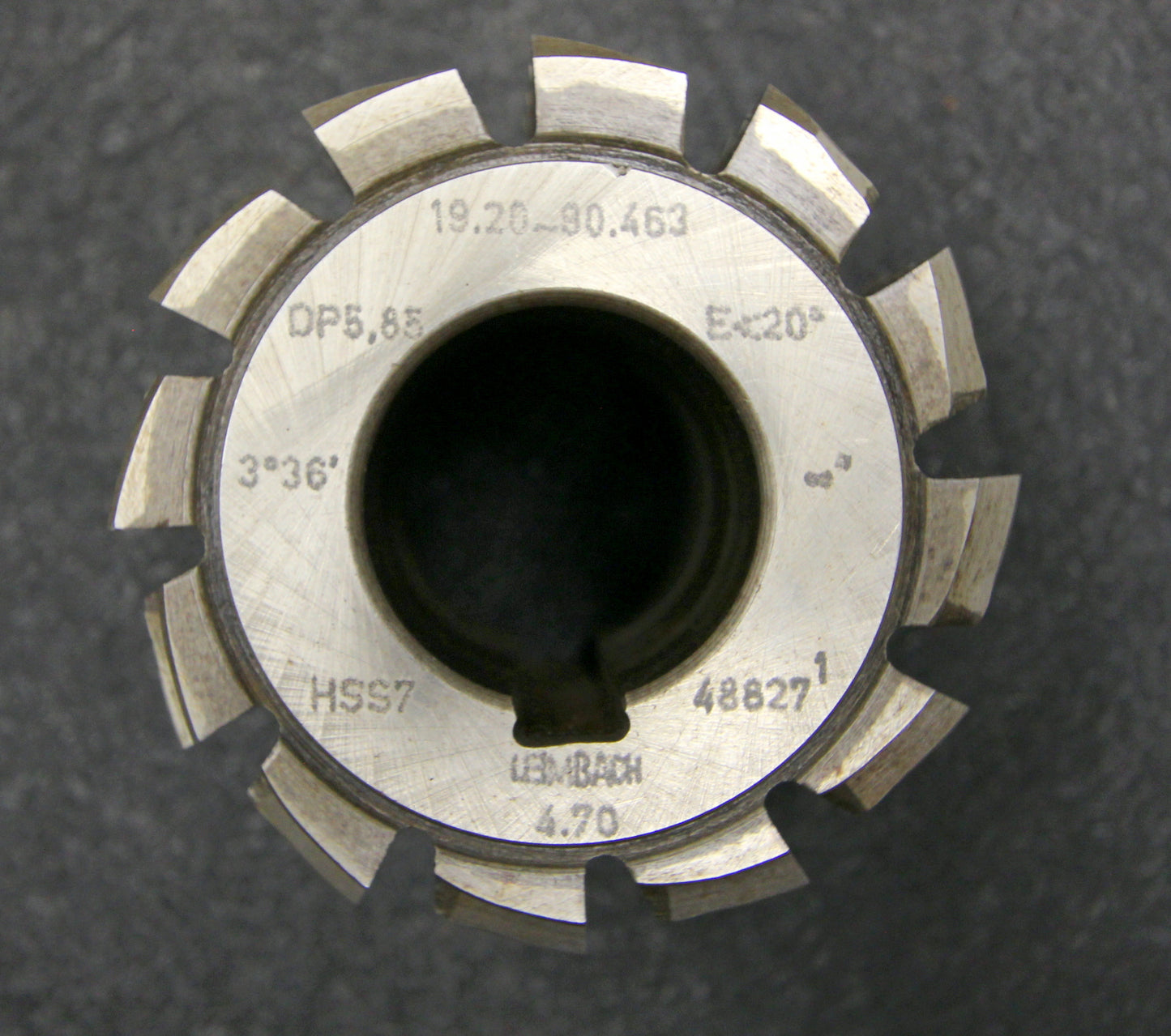 Bild des Artikels LEIMBACH-Vollstahlwälzfräser-gear-hob-DP5,85-20°-EGW-Ø80x70xØ32mm