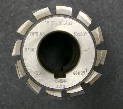 Bild des Artikels LEIMBACH-Vollstahlwälzfräser-gear-hob-DP5,85-20°-EGW-Ø80x70xØ32mm