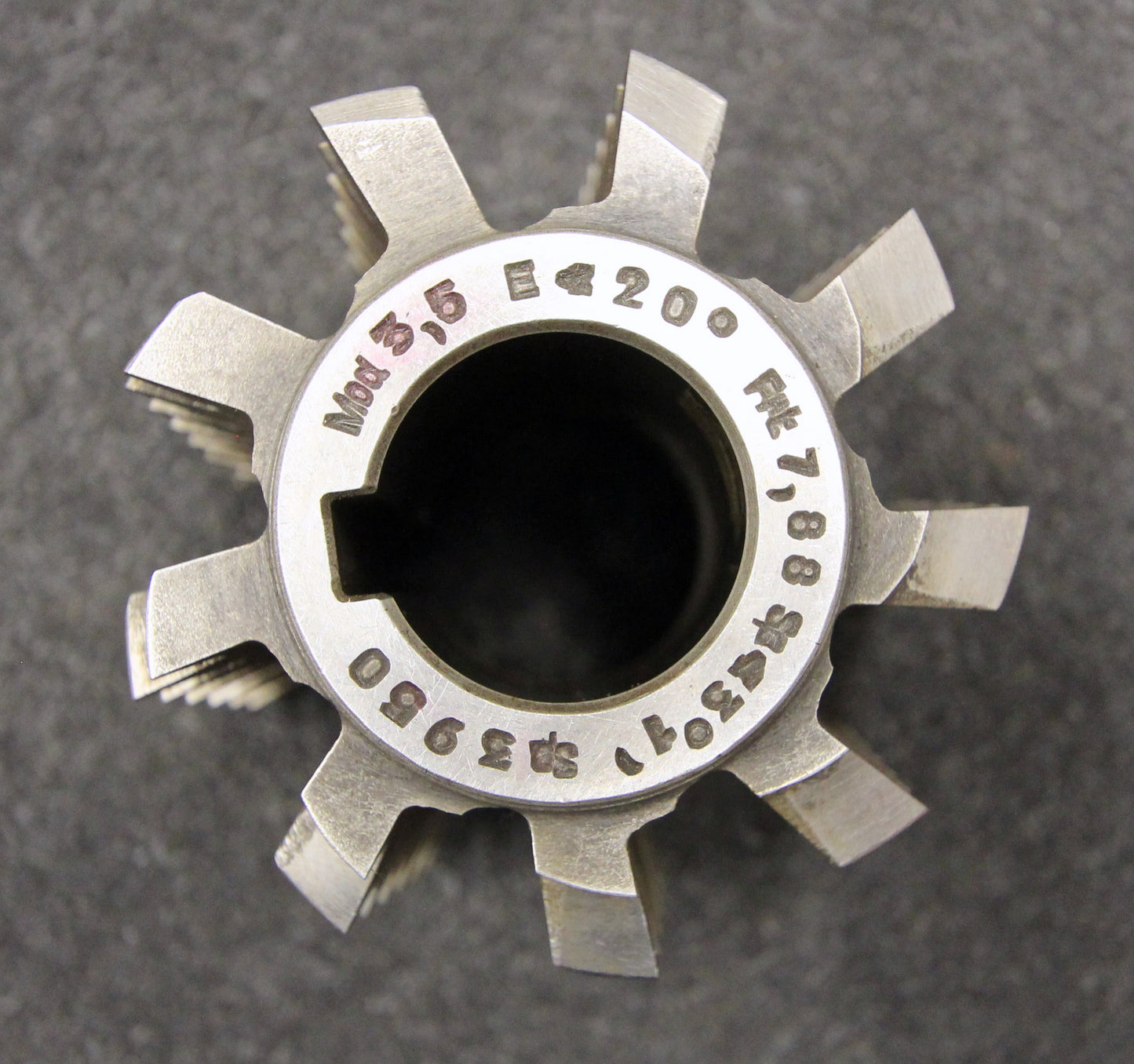 Bild des Artikels Vollstahlwälzfräser-gear-hob-m-=-3,5mm-20°-EGW-Abmessungen-Ø75x80xØ27mm-mit-LKN