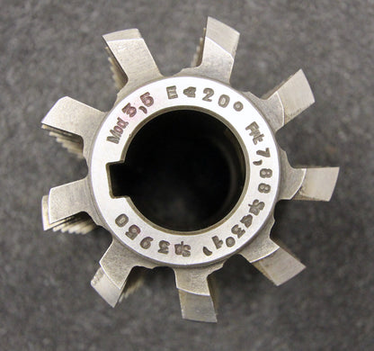 Bild des Artikels Vollstahlwälzfräser-gear-hob-m-=-3,5mm-20°-EGW-Abmessungen-Ø75x80xØ27mm-mit-LKN