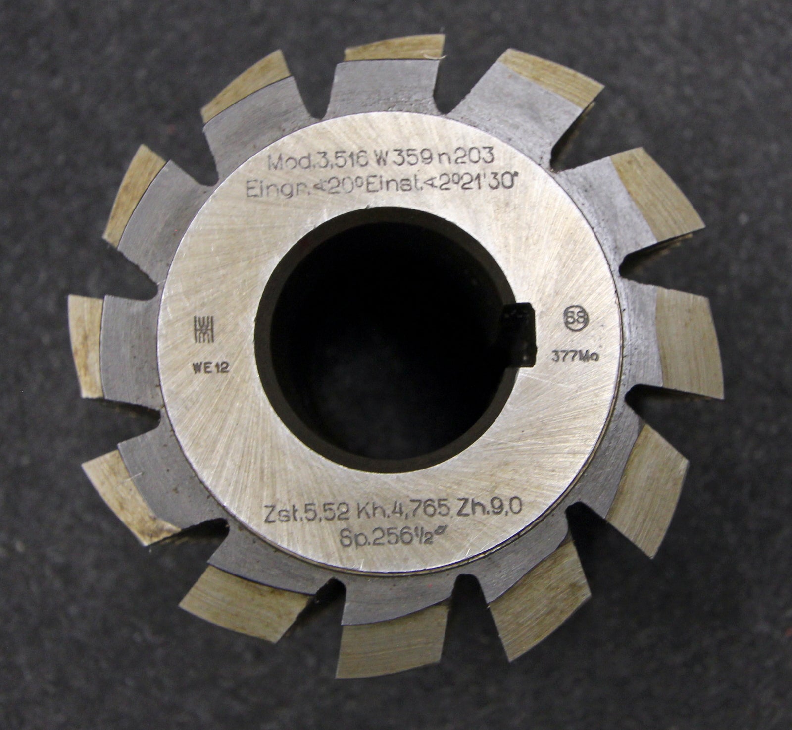 Bild des Artikels Vollstahlwälzfräser-gear-hob-m-=-3,516mm-20°-EGW