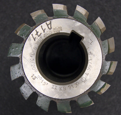 Bild des Artikels PWS-Vollstahlwälzfräser-gear-hob-m-=-3,5mm-BP-II-DIN3972-20°-EGW-Ø100x110xØ40mm