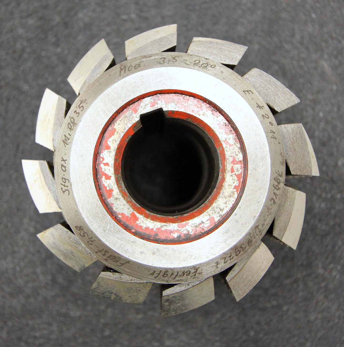 Bild des Artikels SAAZOR-Stollenwälzfräser-involute-spline-hob-BPI-m-=-3,5mm-Ø105x105xØ32mm