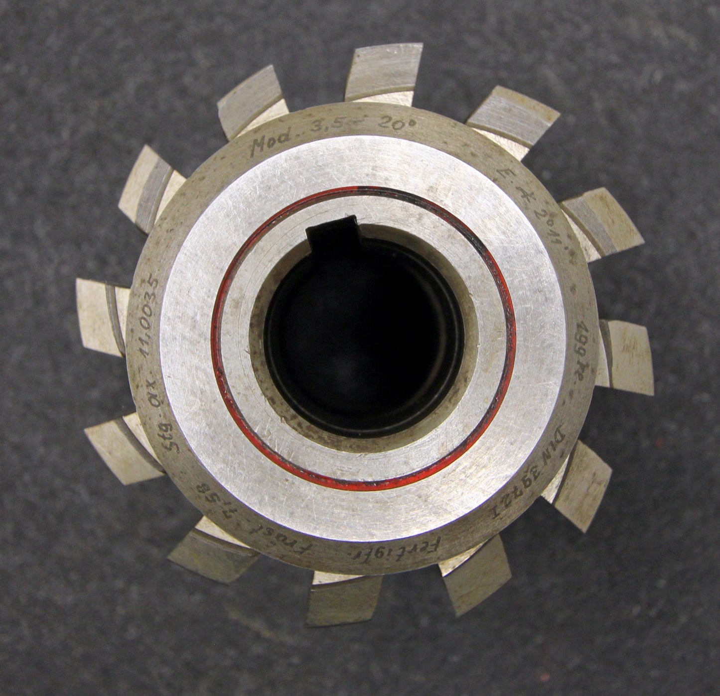 Bild des Artikels SAAZOR-Stollenwälzfräser-involute-spline-hob-Fertigfräser-m=3,5mm-Ø105x105xØ32mm