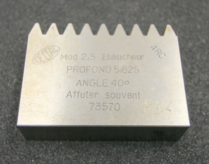 DELTAL Hobelkamm rack cutter m= 2,5 Angle 20° 70x20mm