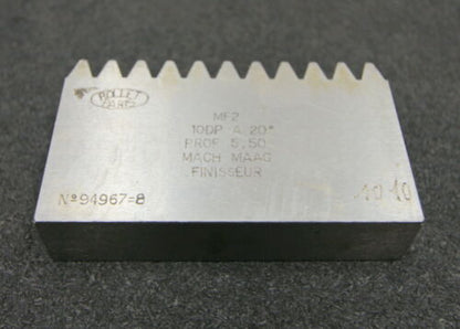 ROLLET PARIS Hobelkamm rack cutter DP10 Angle 20°