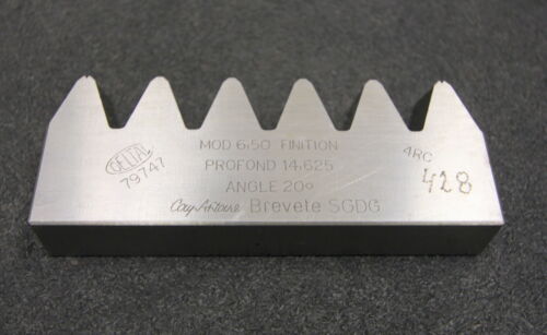 DELTAL Hobelkamm rack cutter m= 6,5 Angle 20° 14,625mm