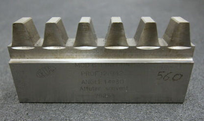 DELTAL Hobelkamm rack cutter m= 6 Angle 14°30 113x20mm