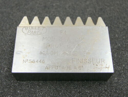 ROLLET PARIS Hobelkamm rack cutter m= 3 Angle 20°