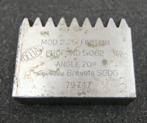 DELTAL Hobelkamm rack cutter m= 2,25 Angle 20° 64x20mm