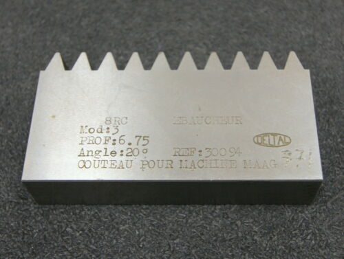DELTAL Hobelkamm rack cutter m= 3 Angle 20° 96x20mm