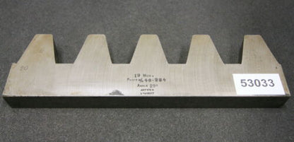 SUNDERLAND Hobelkamm rack cutter m= 19 Angle 29°