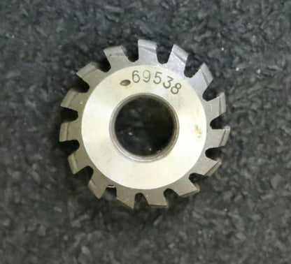 MIKRON Wälzfräser No. 69538 - Ø24x8xØ8mm 1gg. Rechts 15 Spanuten