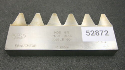 ROLLET PARIS Hobelkamm rack cutter m= 8,5 Angle 20°
