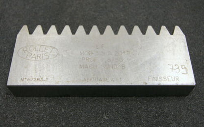 ROLLET PARIS Hobelkamm rack cutter m= 3,5 Angle 20°