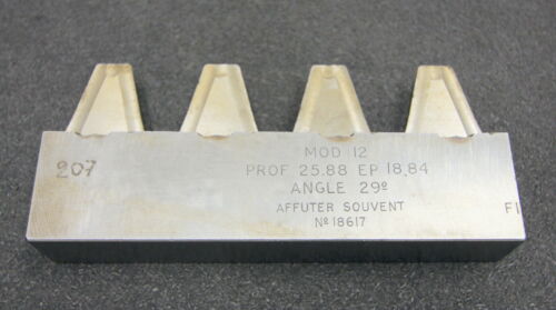 ROLLET PARIS Hobelkamm rack cutter m= 12 Angle 29°