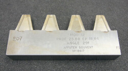 ROLLET PARIS Hobelkamm rack cutter m= 12 Angle 29°