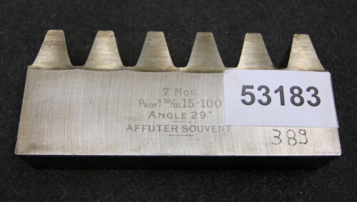 SUNDERLAND Hobelkamm rack cutter m= 7 Angle 29° Z= 6