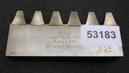 SUNDERLAND Hobelkamm rack cutter m= 7 Angle 29° Z= 6