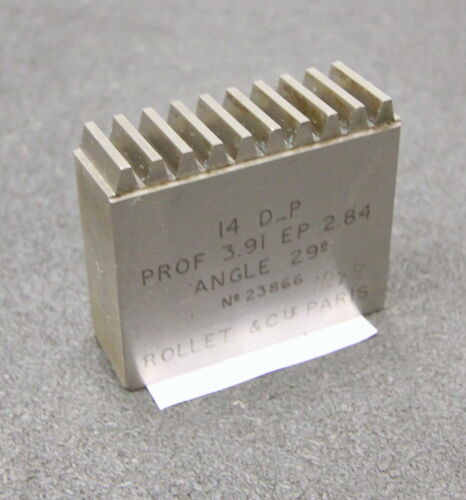 ROLLET PARIS Hobelkamm rack cutter f. MAAG-Wälzhobelmaschinen DP14 Angle 29° Z=10