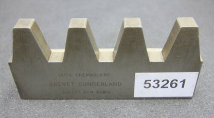 ROLLET PARIS Hobelkamm rack cutter m= 12 Angle 29°