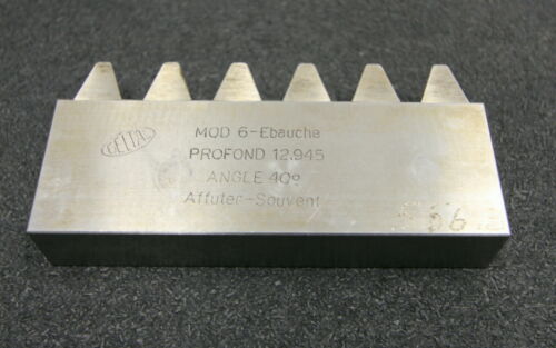 DELTAL Hobelkamm rack cutter m= 6 Angle 20° 112x20mm