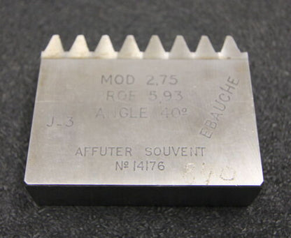 ROLLET PARIS Hobelkamm rack cutter m= 2,75 Angle 20°