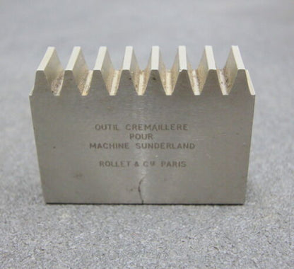 ROLLET PARIS Hobelkamm rack cutter m= 3 Angle 29° Z= 8