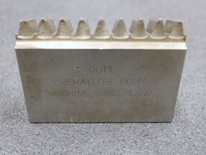 DELTAL Hobelkamm rack cutter m= 2,50 Angle 14°30 Z=9