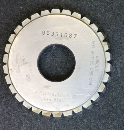 LORENZ Scheibenschneidrad für Rollkettenrad Tlg. 3/8" x Rollend. 6,35mm