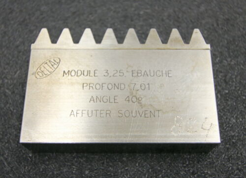 DELTAL Hobelkamm rack cutter m= 3,25 Angle 20° 82x20mm