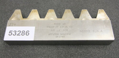 ROLLET PARIS Hobelkamm rack cutter m= 10 Angle 20°