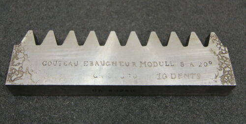 Hobelkamm rack cutter m= 5 Angle 20° 160x20mm 10 Zähne