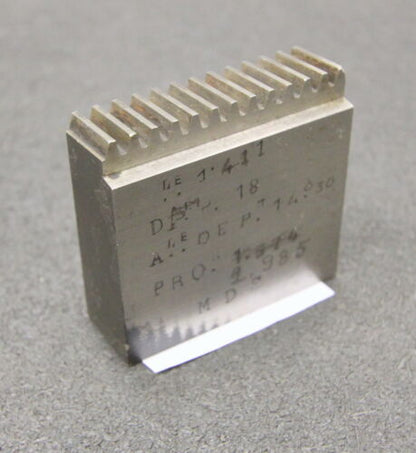 ROLLET PARIS Hobelkamm rack cutter DP18 Angle 14°30