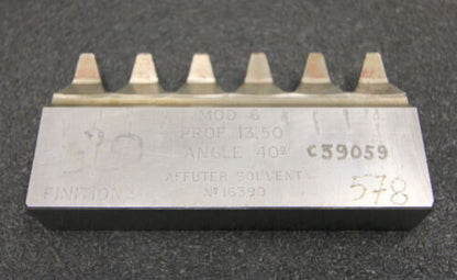 ROLLET PARIS Hobelkamm rack cutter m= 6 Angle 20°