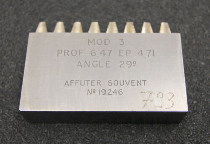 ROLLET PARIS Hobelkamm rack cutter m= 3 Angle 29° Z= 8