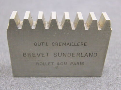 ROLLET PARIS Hobelkamm rack cutter m= 3 Angle 29° Z=8